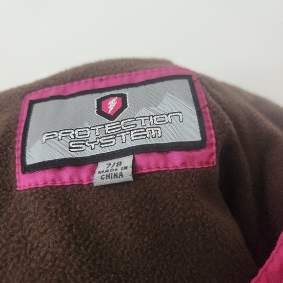 PROTECTION SYSTEM Kids Girls Winter Snow Jacket Size 7/8 - Picture 6 of 6